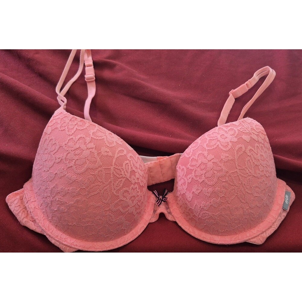 NWOT Aerie 36B Bra Sporty Strap Lace Pink Black Underwire Lined New